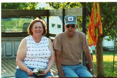 Mom with Grandpa Irvin