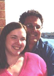 Overlooking Winthrop Beach at Phil's cousin Jennifer's engagement party, April, 2001.