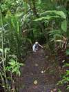 Kat climbs Volcan Arenal