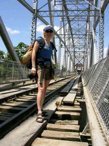 Crossing the Costa Rica Panama border.