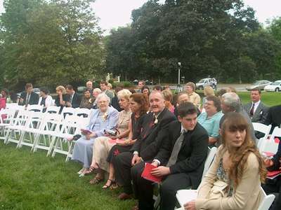 Before the ceremony... (photo courtesy of Uncle Greg)