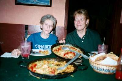 Paella for dinner (4/13/02)