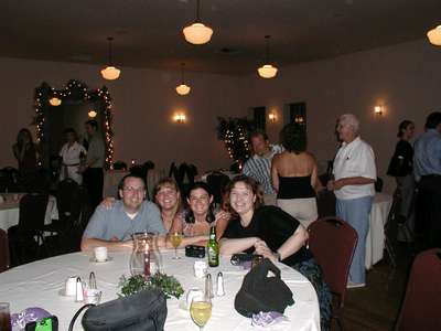 Brian, Me, Melissa and Niki taking time to pose at the rehearsal dinner.