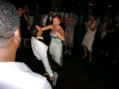 Julie and Craig dancin the night away.