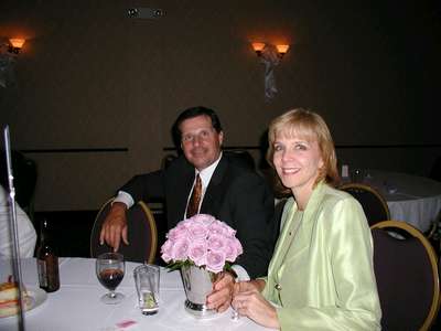 My god-parents enjoying the reception.