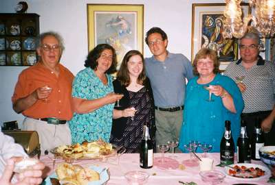 Parents toasting to the happy couple