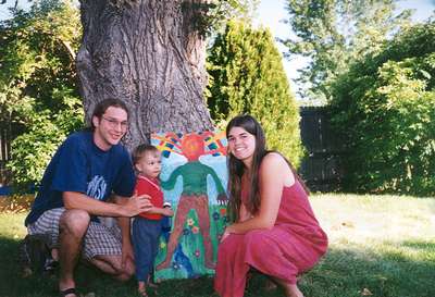 Oneea's brother and soon to be sister!  (From left: Che, Niko and Michelle)