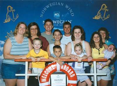 Dan's family (From left: Kris, Karen, Andrew, Dan, Niko, Oneea, Bryan, Kim, Kayla, Kate, Grace, and last but definitely not least MOM!