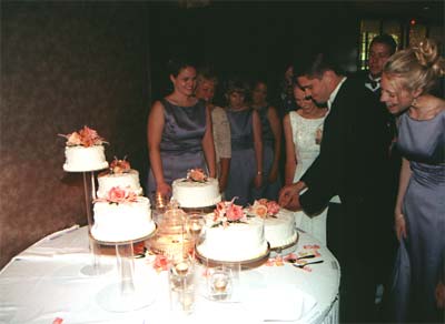 Cutting the cake