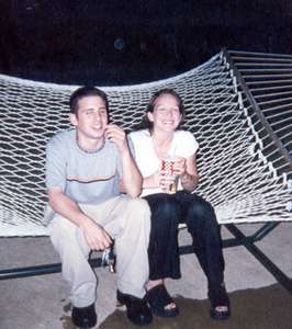 July 1999  
At a friend's house, hanging by the pool, on a hammock.