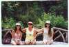 The bride, her mom, and sister at Animal Kingdom in Orlando, FL