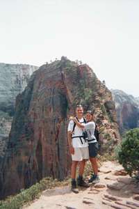 Almost to the top of Angel's Landing