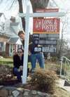 February 2000
Steph and Curt by our house--the sold sign...  :(