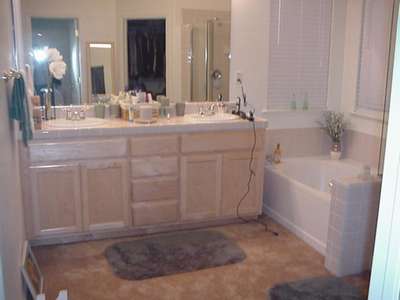 This is the master bath off of our bedroom.