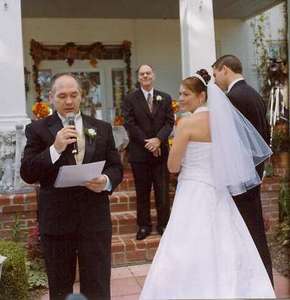 This is a picture of Dad doing his Art of a Marriage reading. Thank you Dad for doing such a terrific job!