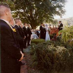 Dad supporting Greg and I just prior to Giving Away The Bride (isn't is supposed to be the other way around?).