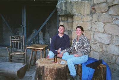 Fireside at the Grand Canyon Lodge.