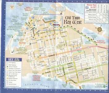 Map of Old Town in Key West