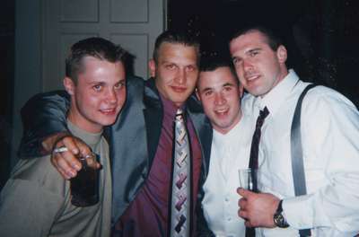 Mikey (Best Man), SteveThe Man (Groomsman), Joe, and Mike