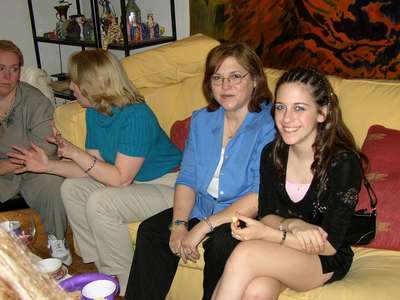 Marcia (Dan's stepmom) and Elisa (Dan's sister and one of my bridesmaids).