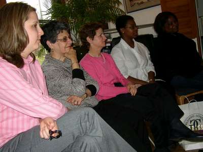 Allison, Tema, Dan's Mom, Karla, and Nikki looking on...