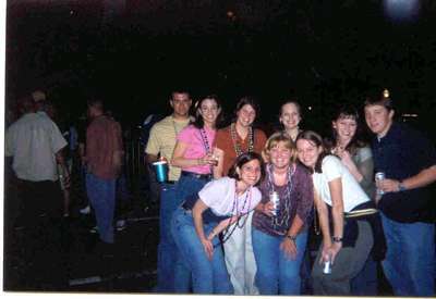 The gangs all here. Girls from my graduate program enjoying Mardi Gras.