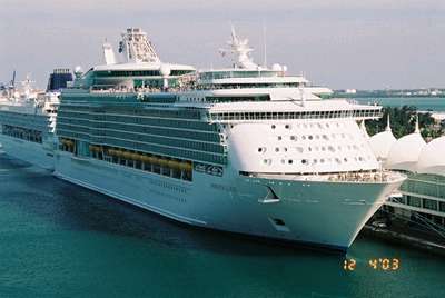 Our enormous cruise ship